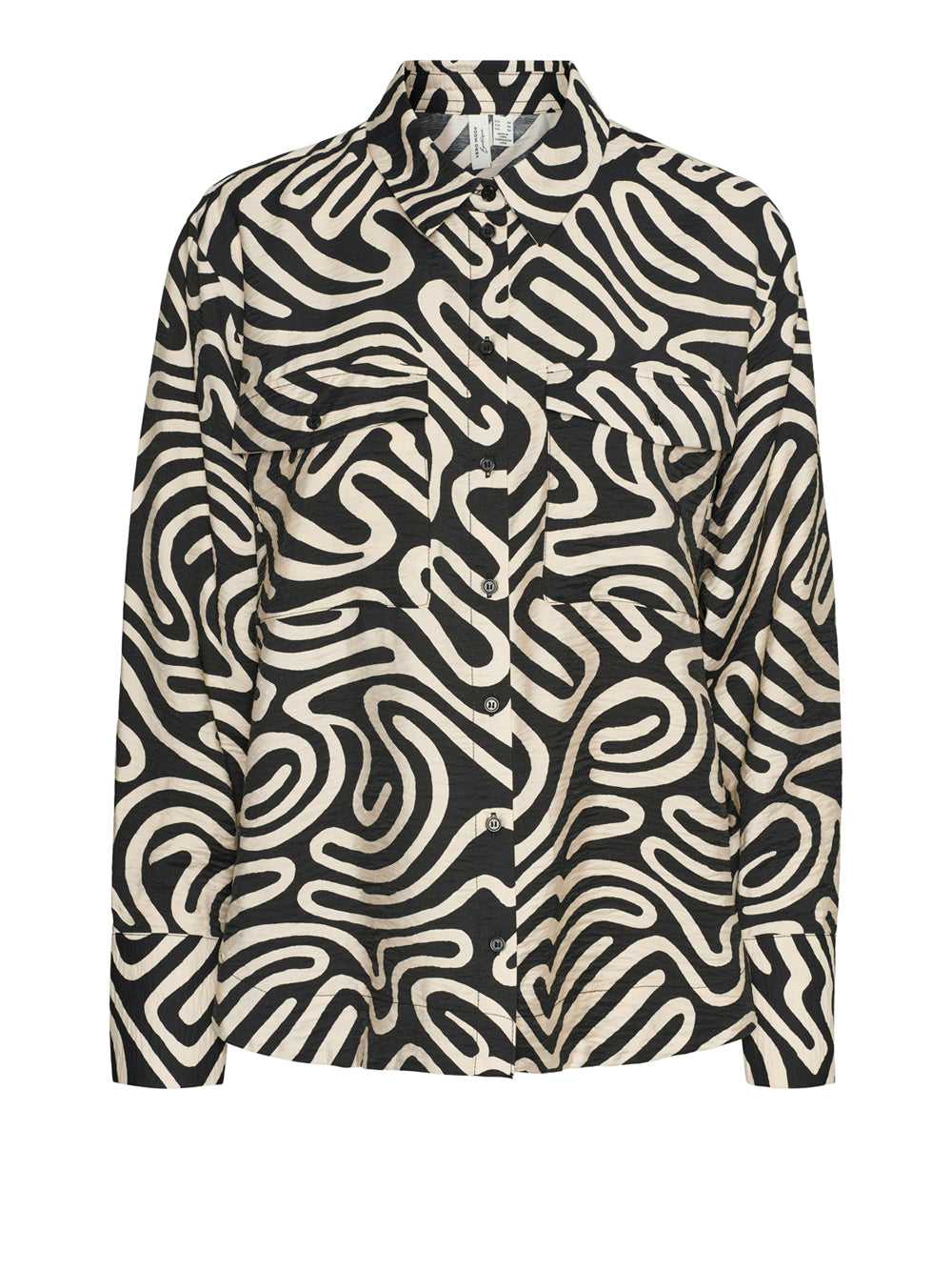 Camicia Fantasia Vero Moda da Donna - Nero