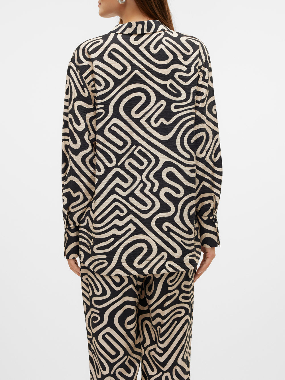 Camicia Fantasia Vero Moda da Donna - Nero