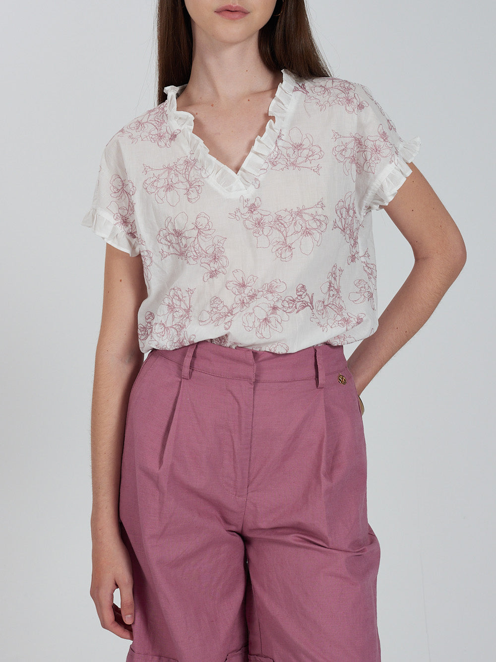 Blusa Yes Zee da Donna - Bianco
