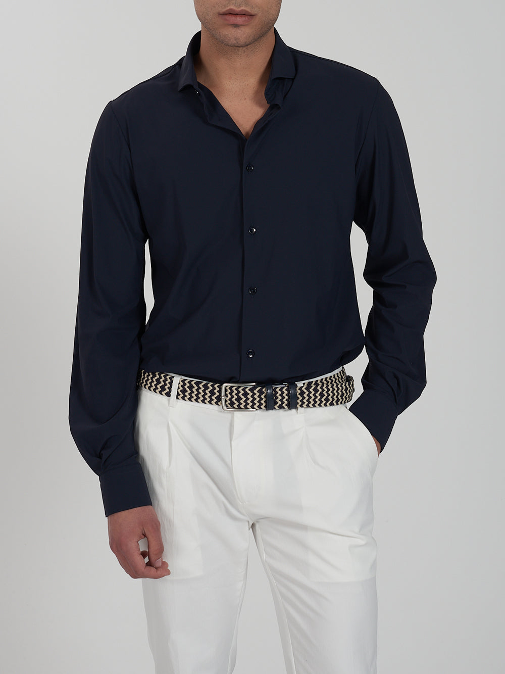 Camicia Casual Yes Zee da Uomo - Blu