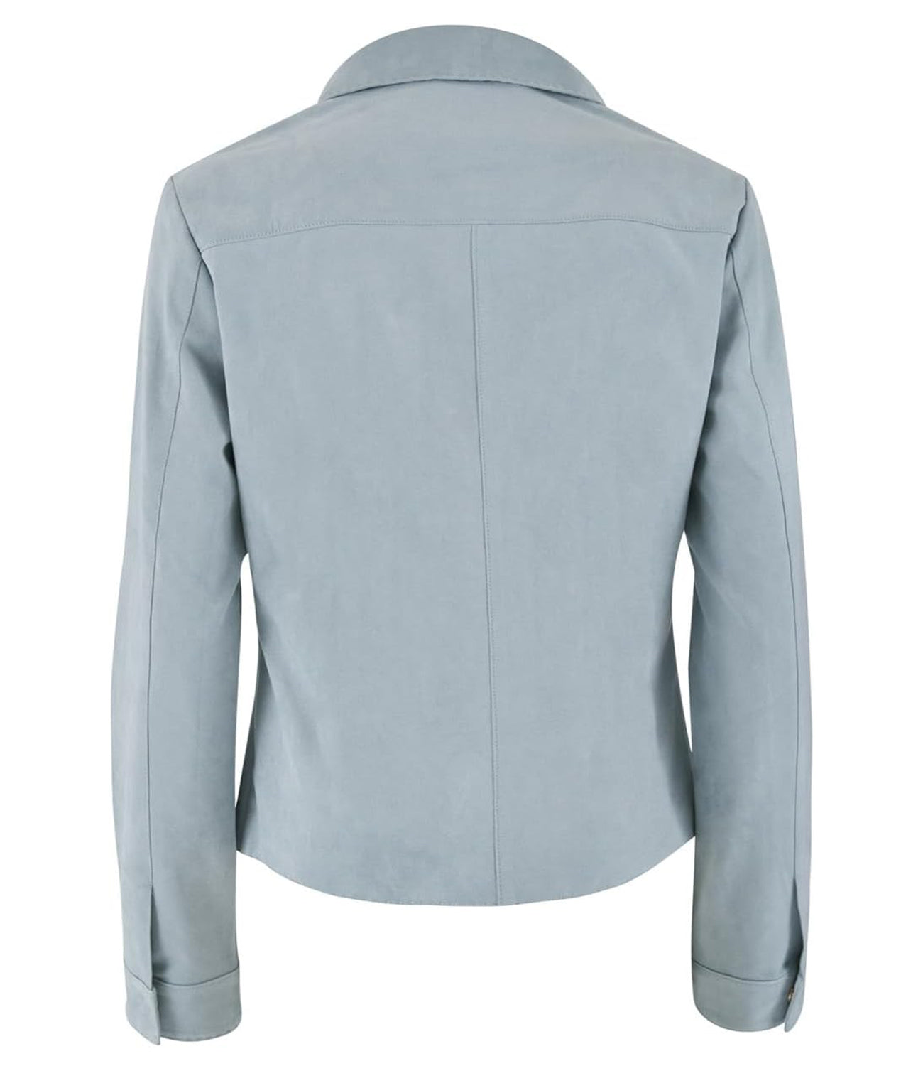 Yes Zee Giubbino Giacca Donna In Ecosuede, Tipo Camicia Donna Mod. G438 YA00 0633 Azzurro Polvere