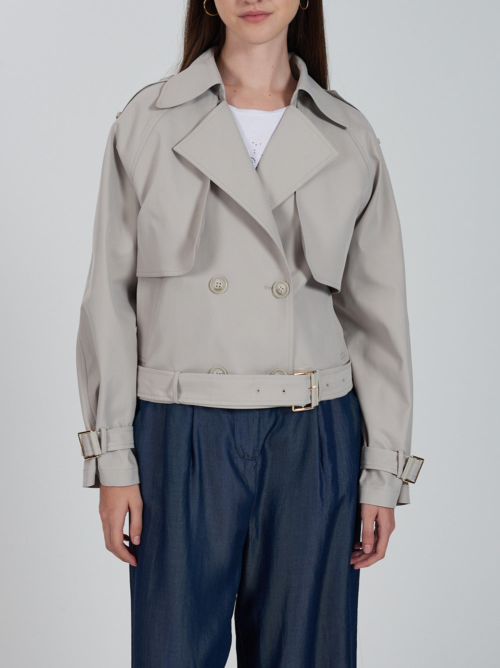 Trench Yes Zee da Donna - Grigio