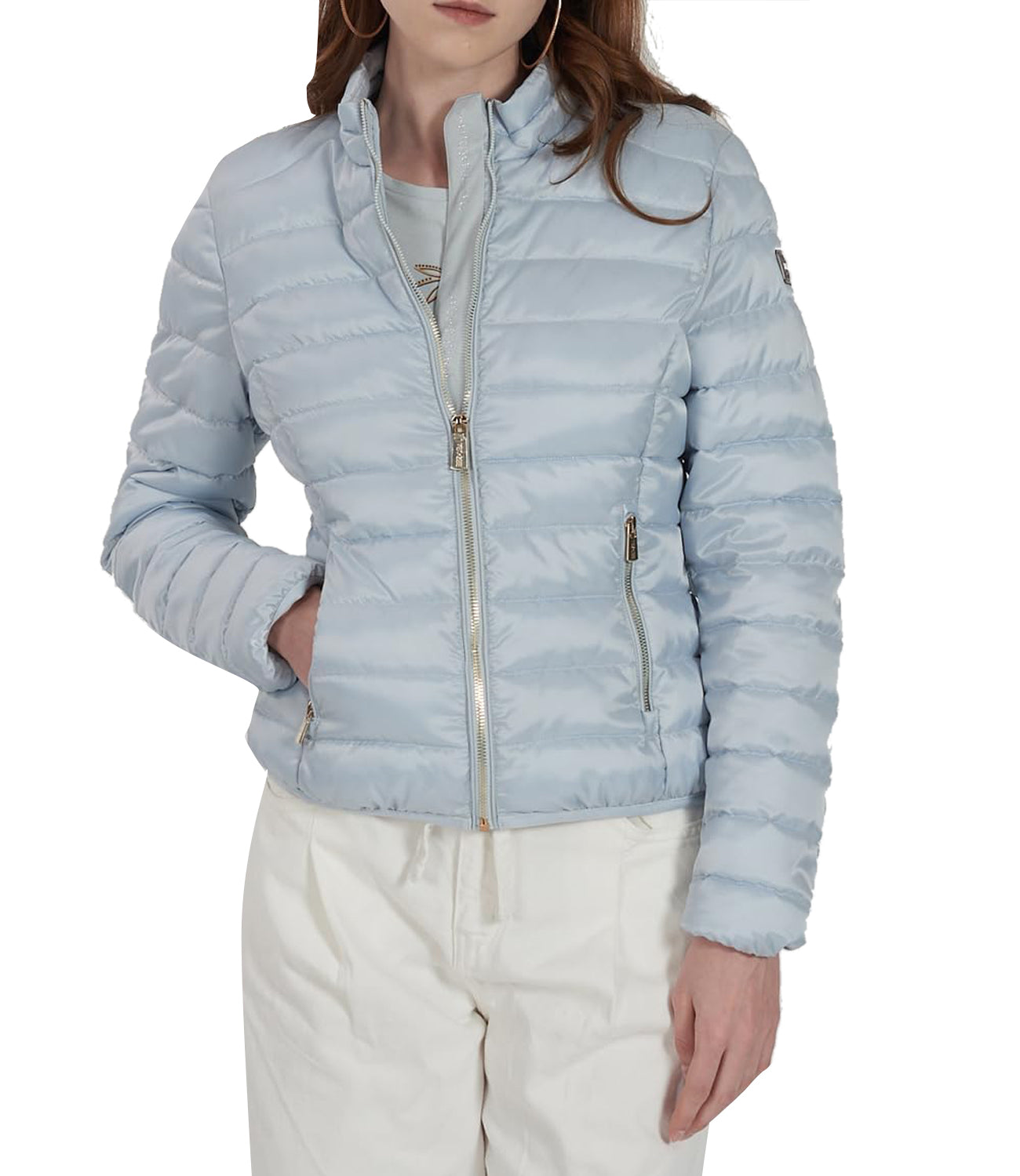 Yes Zee Giubbino Giubbino Donna Trapuntatino Donna Mod. J431 M600 0707 Azzurrino