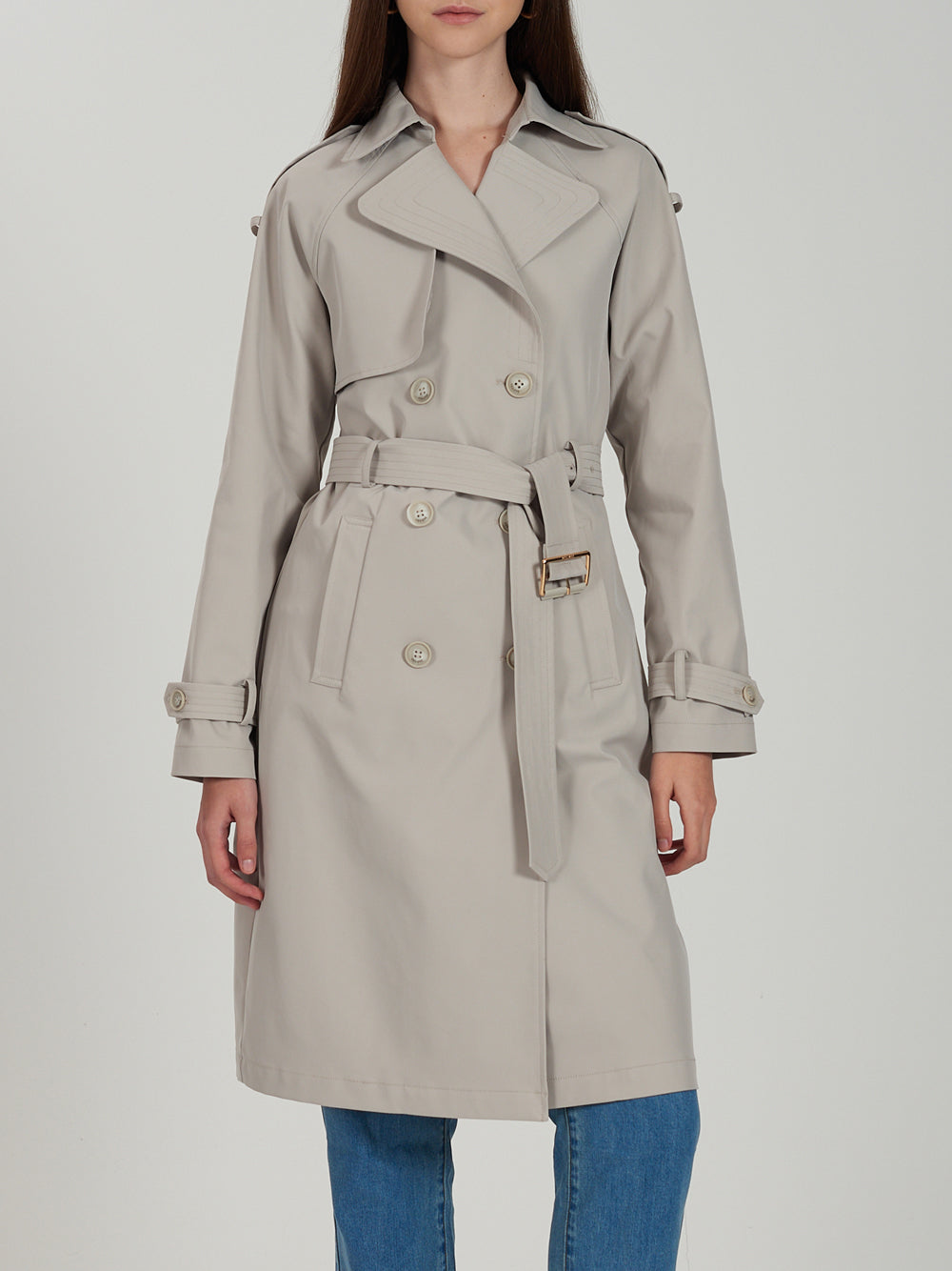 Trench Yes Zee da Donna - Grigio