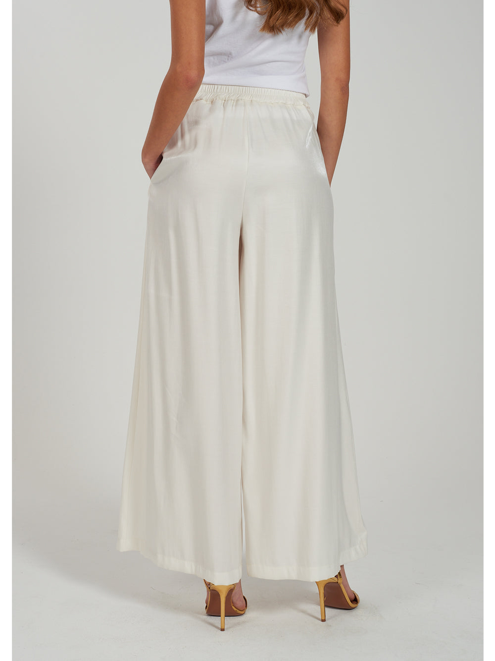 Pantalone Palazzo Yes Zee da Donna - Avorio