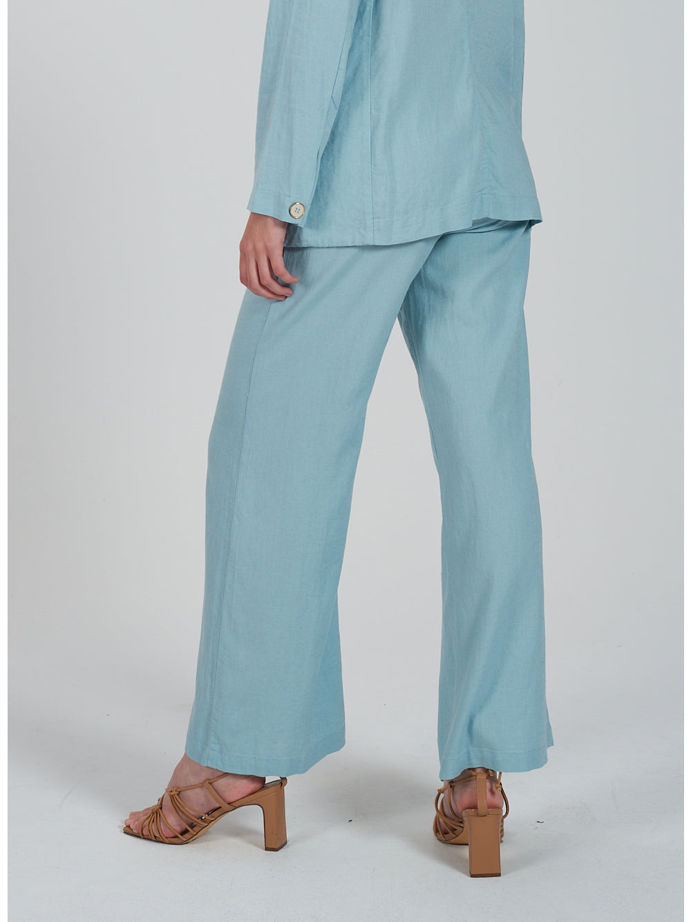 Pantalone Palazzo Yes Zee da Donna - Celeste