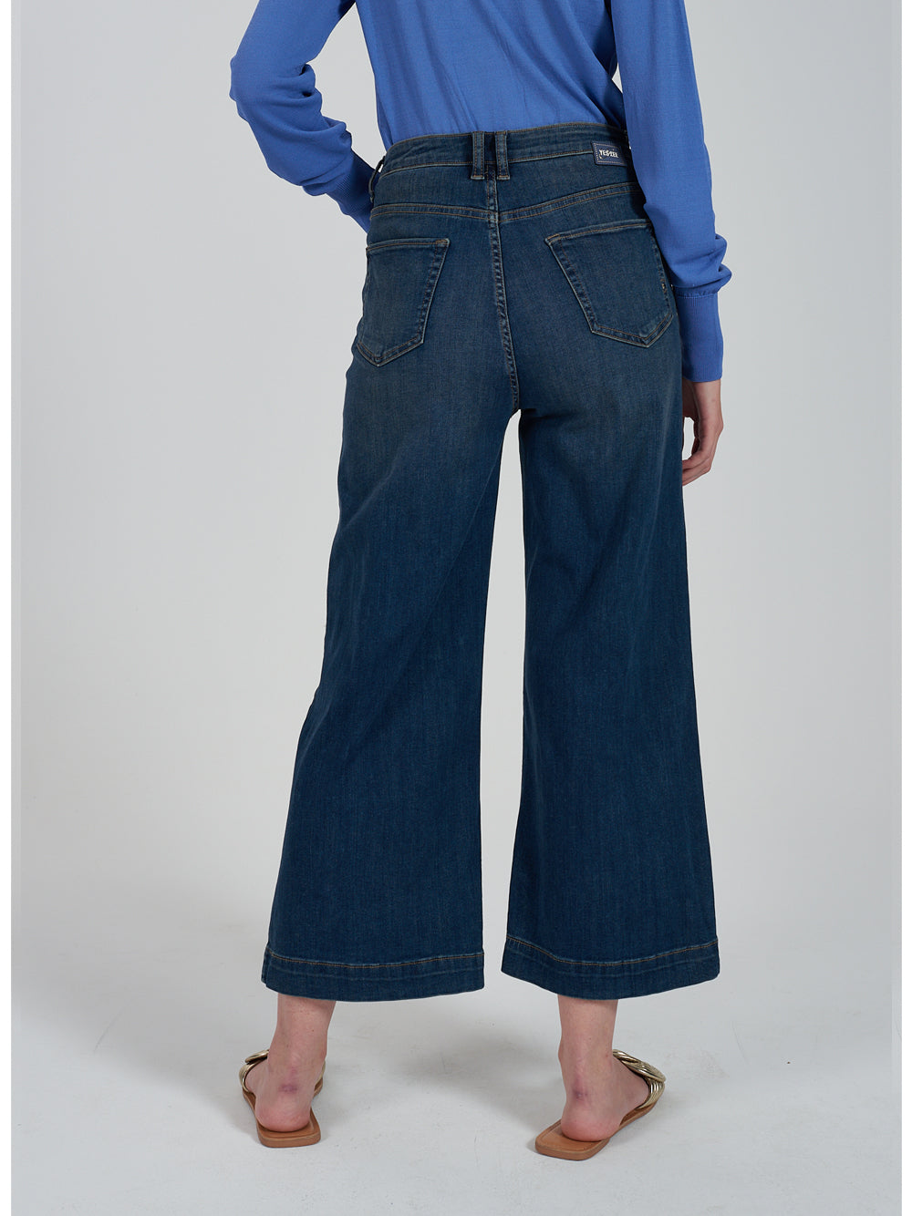 Jeans a Palazzo Yes Zee da Donna - Denim