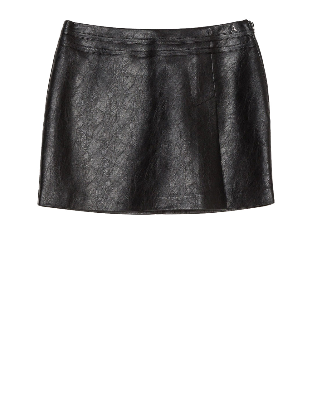 Gonna Mini Actitude Ecopelle da Donna - Nero