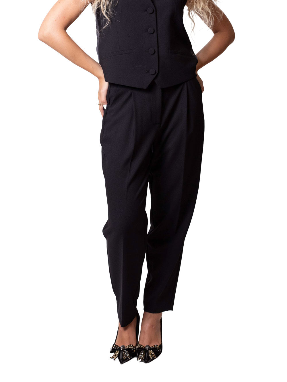 Pantalone Chino Actitude da Donna - Nero