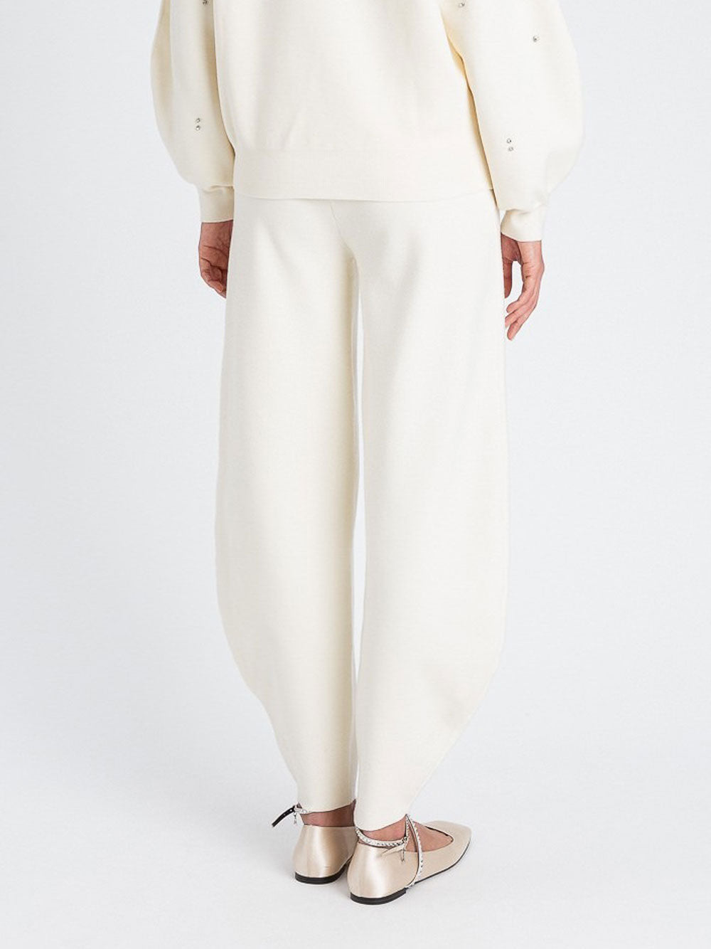 Pantalone Jogger Actitude da Donna - Bianco