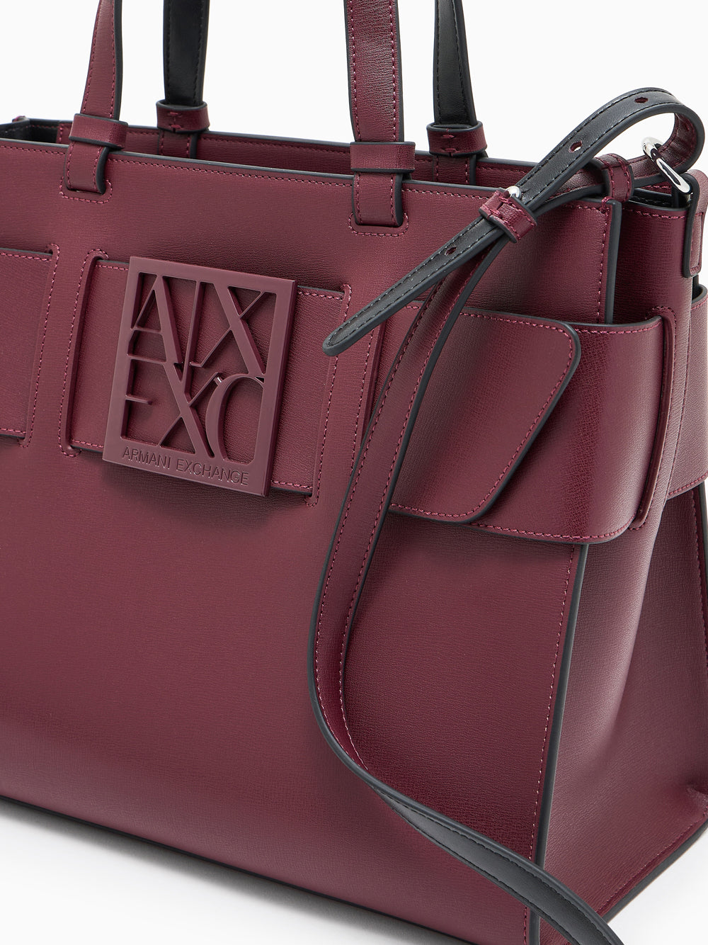 Borsa Shopper Armani Exchange da Donna - Bordeaux