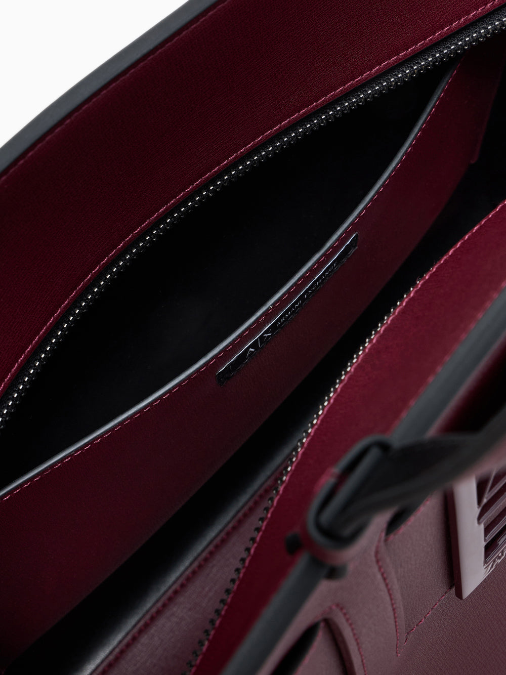 Borsa Shopper Armani Exchange da Donna - Bordeaux