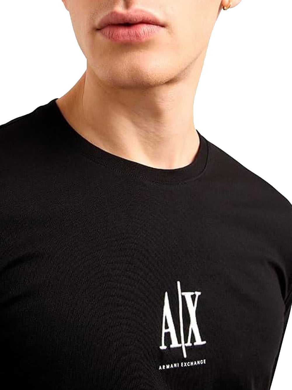 A|X Armani Exchange T-shitr Manica Lunga Uomo Mod. XM000364 UC001 Nero