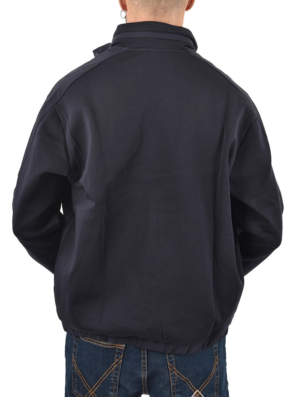 Felpa Zip Armani Exchange da Uomo - Blu