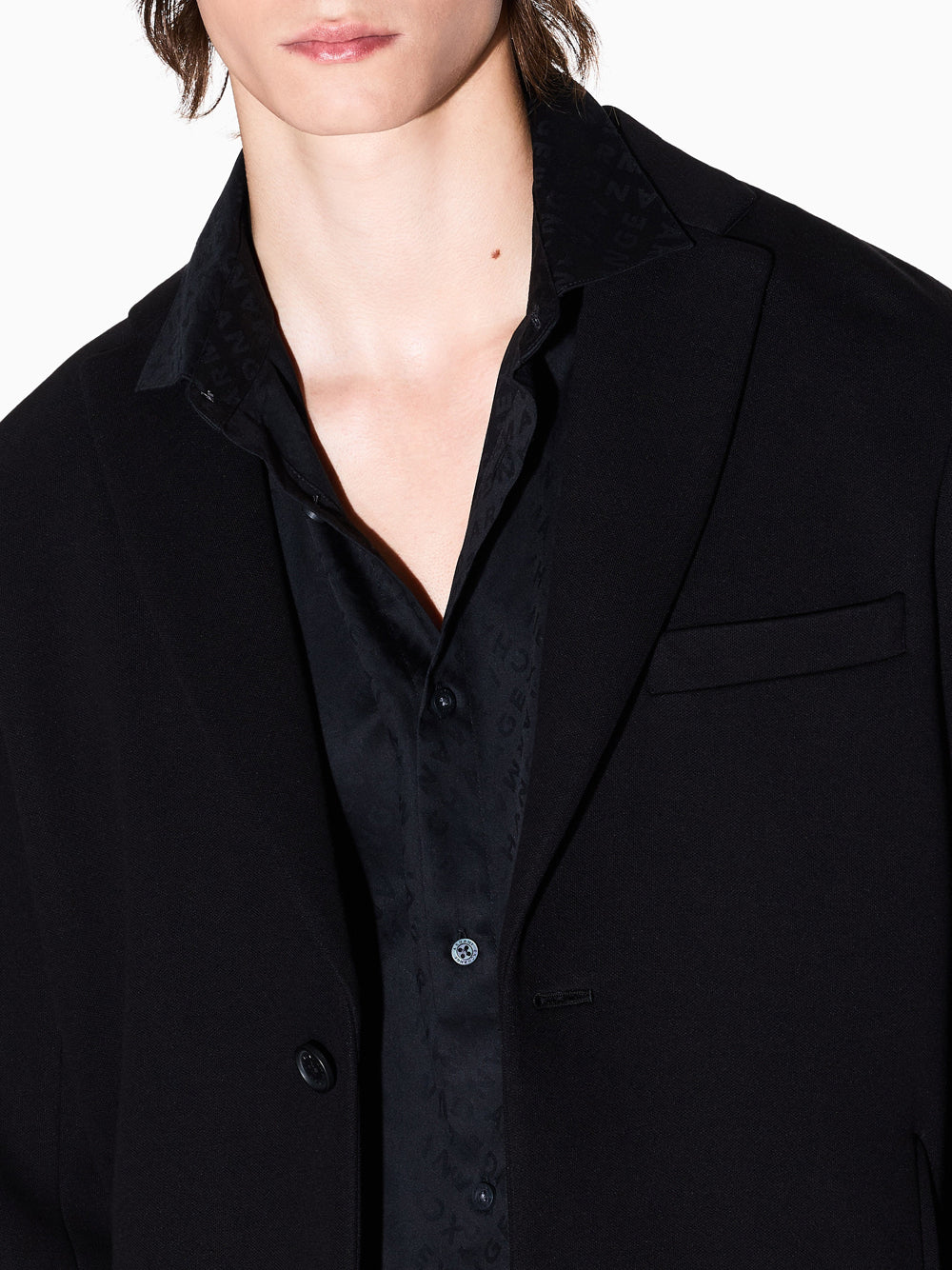 Camicia Classica Armani Exchange da Uomo - Nero