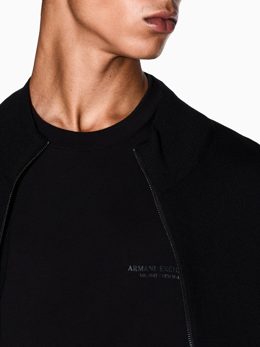 Cardigan Armani Exchange da Uomo - Nero