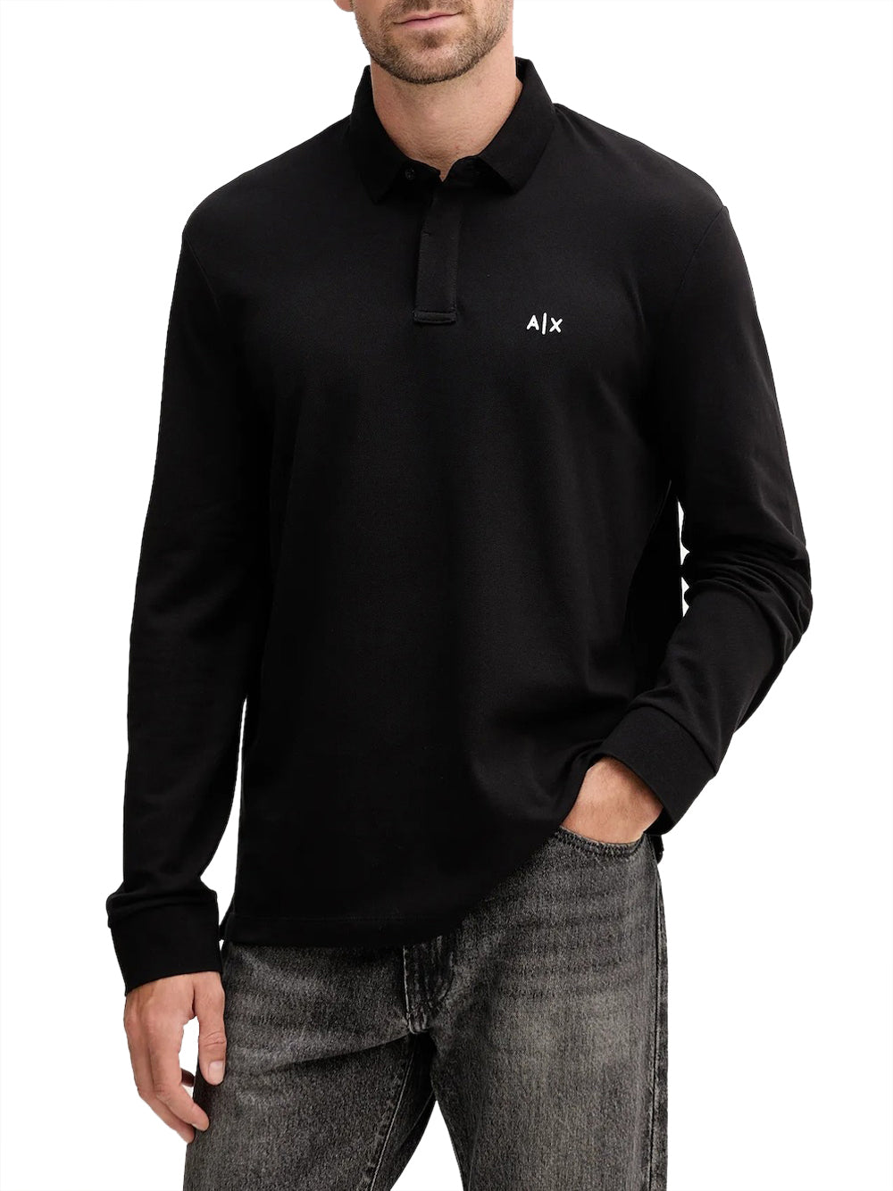 Polo Armani Exchange da Uomo - Nero