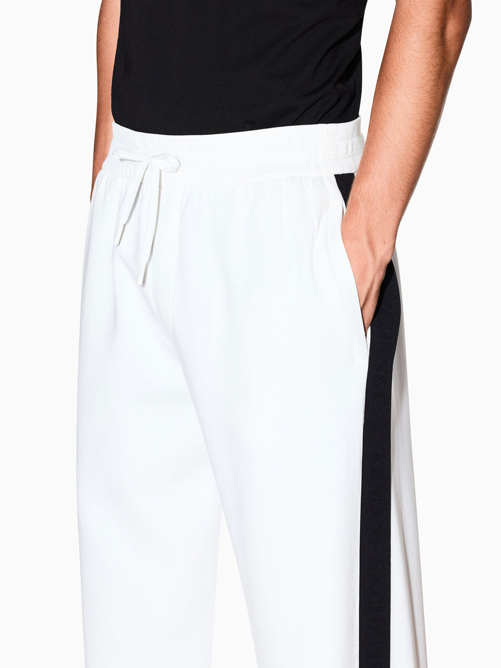 Pantalone Jogger Armani Exchange da Uomo - Bianco