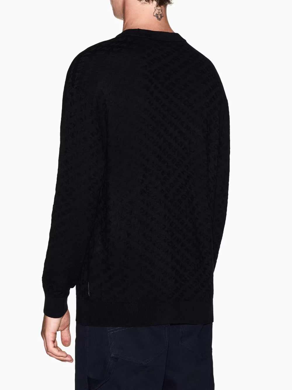 A|X Armani Exchange Maglione Girocollo Uomo Mod. XM001316 UC001 Nero