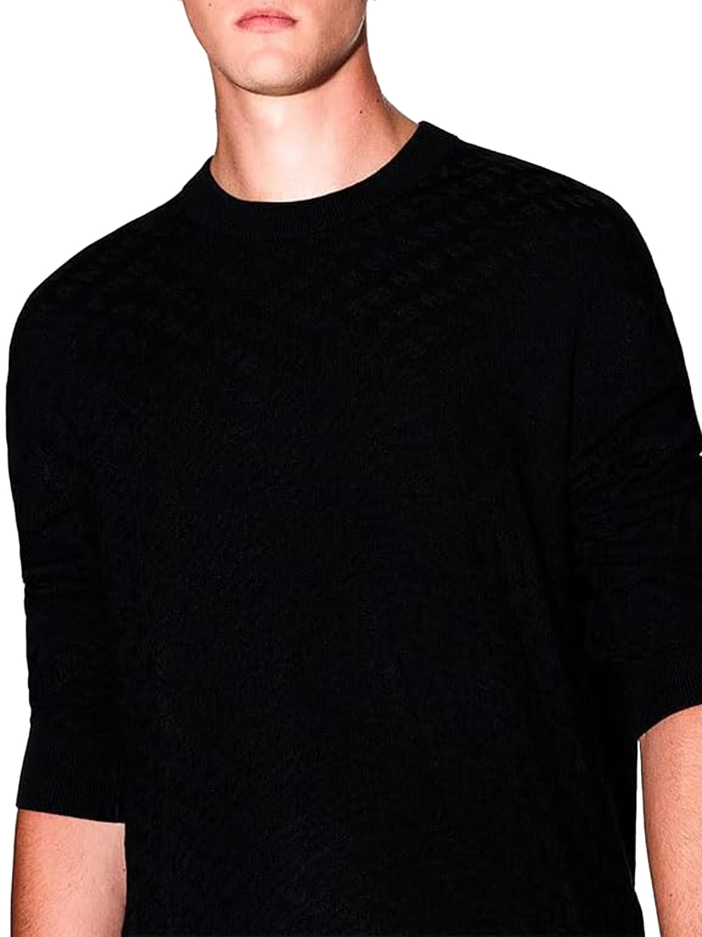A|X Armani Exchange Maglione Girocollo Uomo Mod. XM001316 UC001 Nero