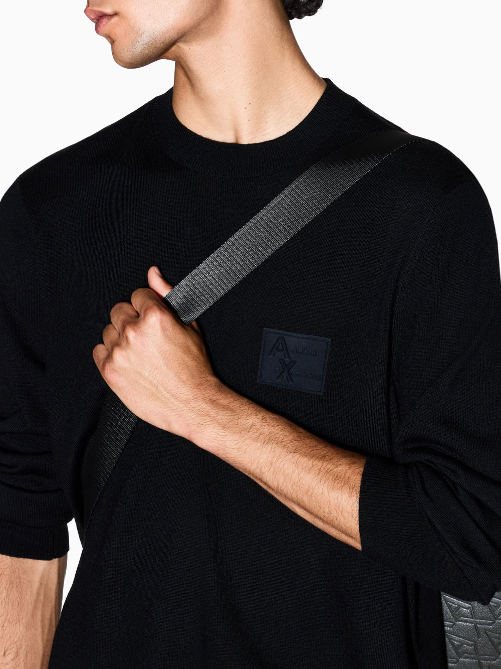 Pullover Armani Exchange da Uomo - Nero