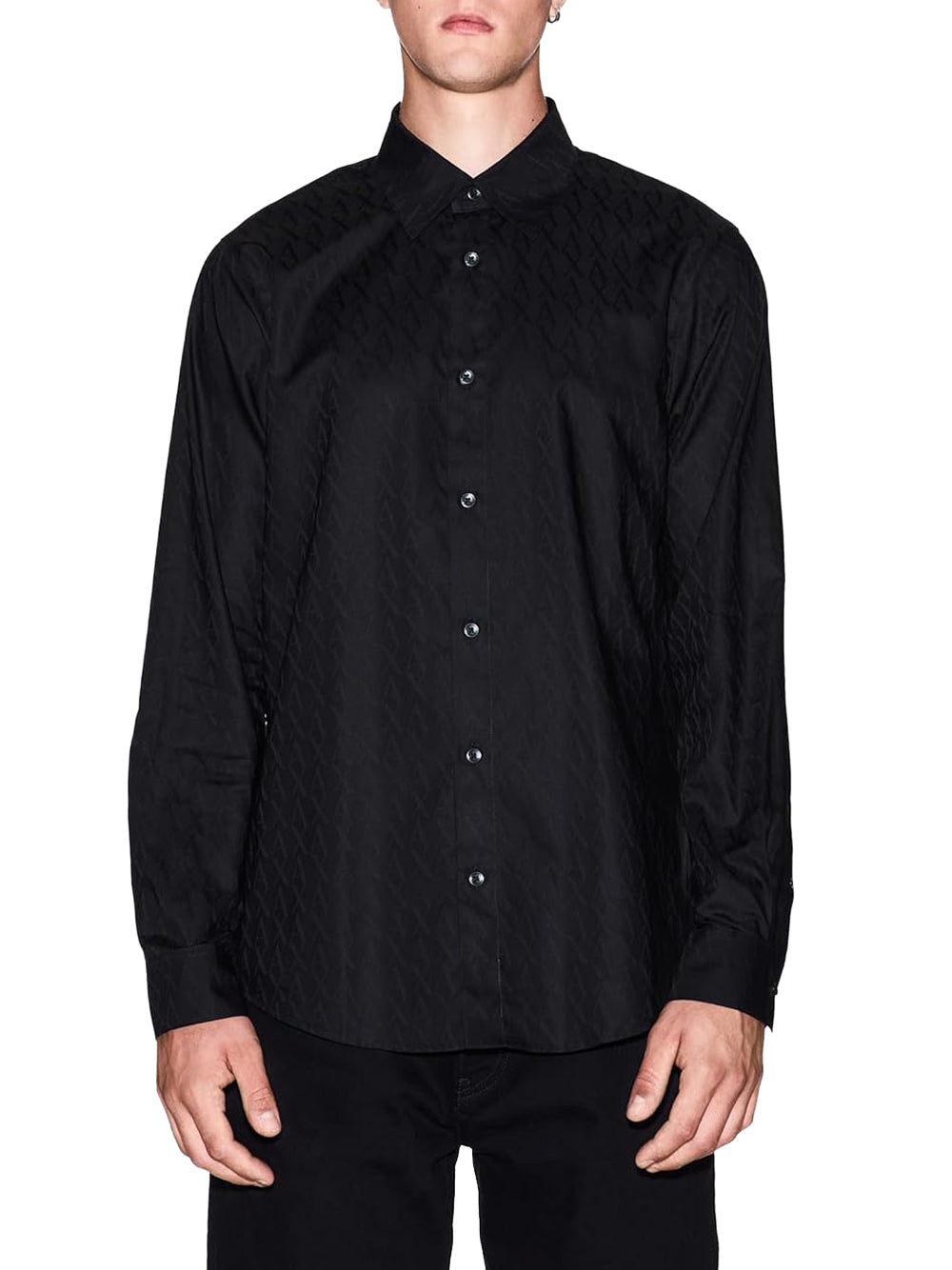 A|X Armani Exchange Camicia Manica Lunga Uomo Mod. XM001587 UC001 Nero