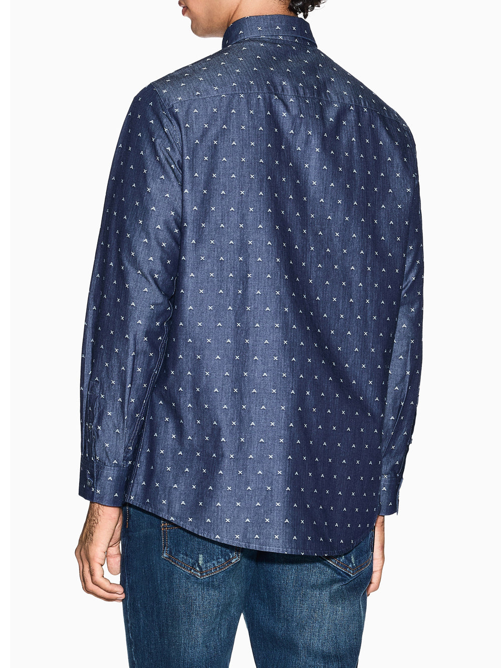 Camicia Casual Armani Exchange da Uomo - Blu