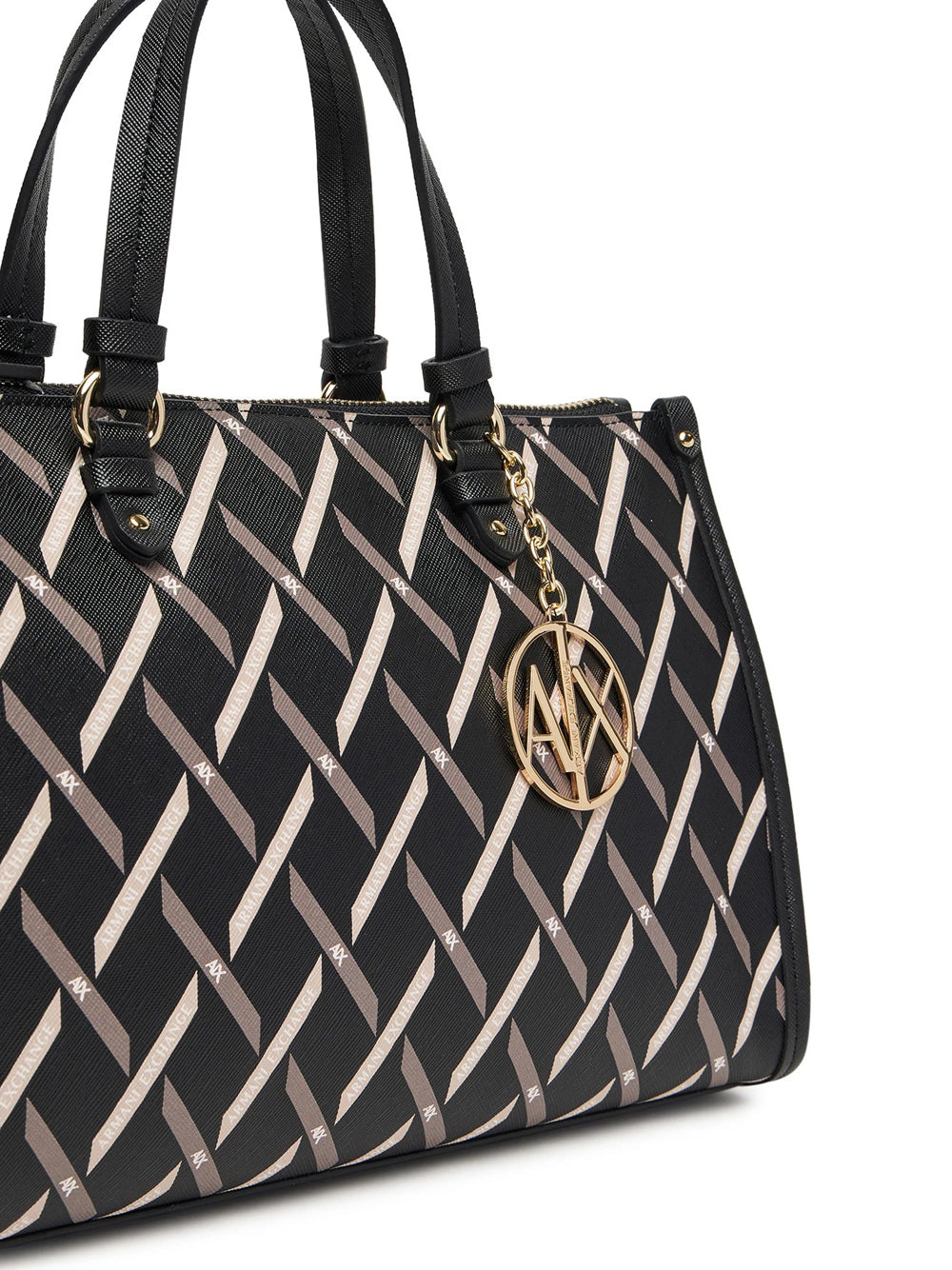 Borsa a Mano Armani Exchange da Donna - Nero
