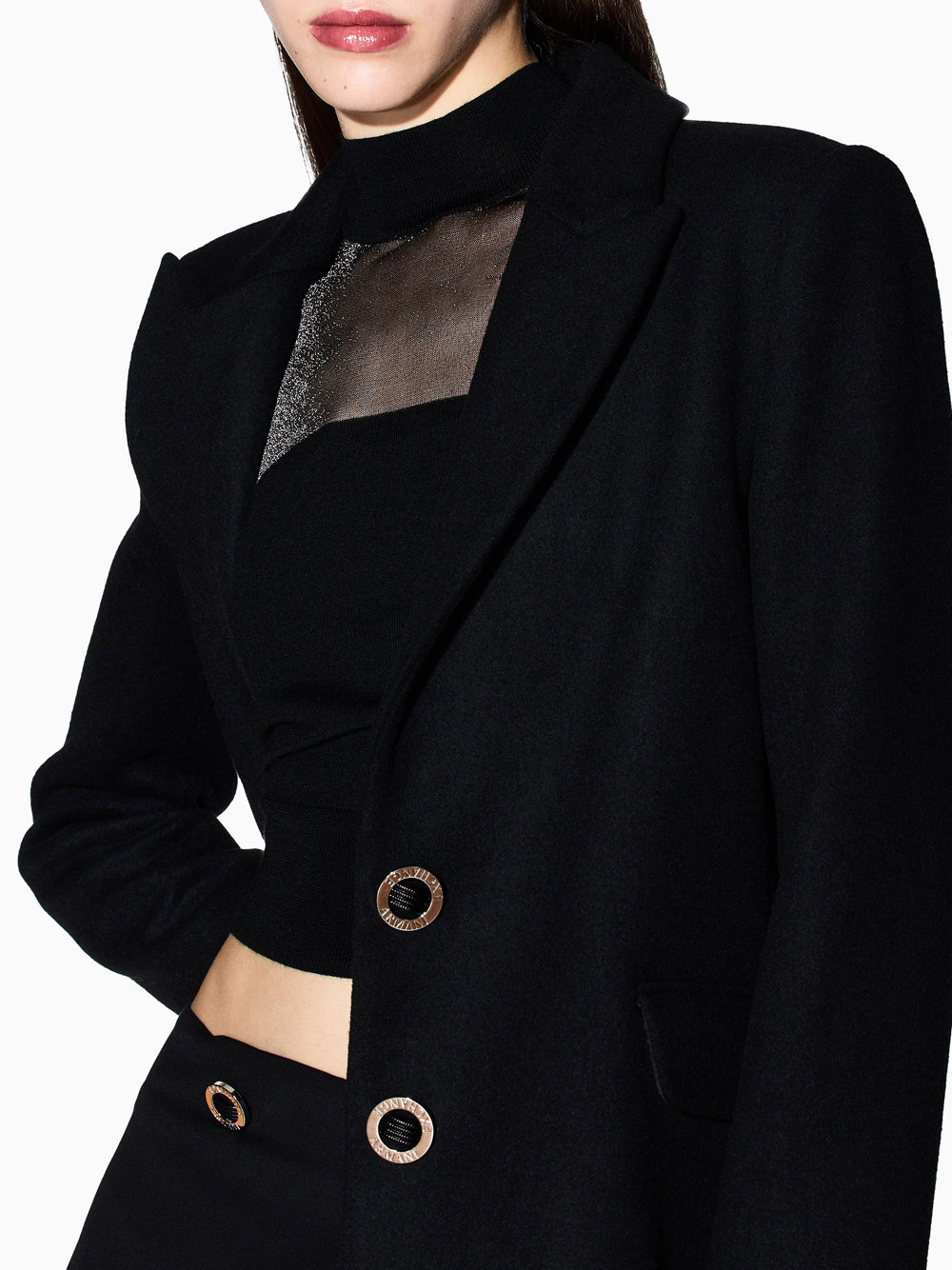 Cappotto Armani Exchange da Donna - Nero