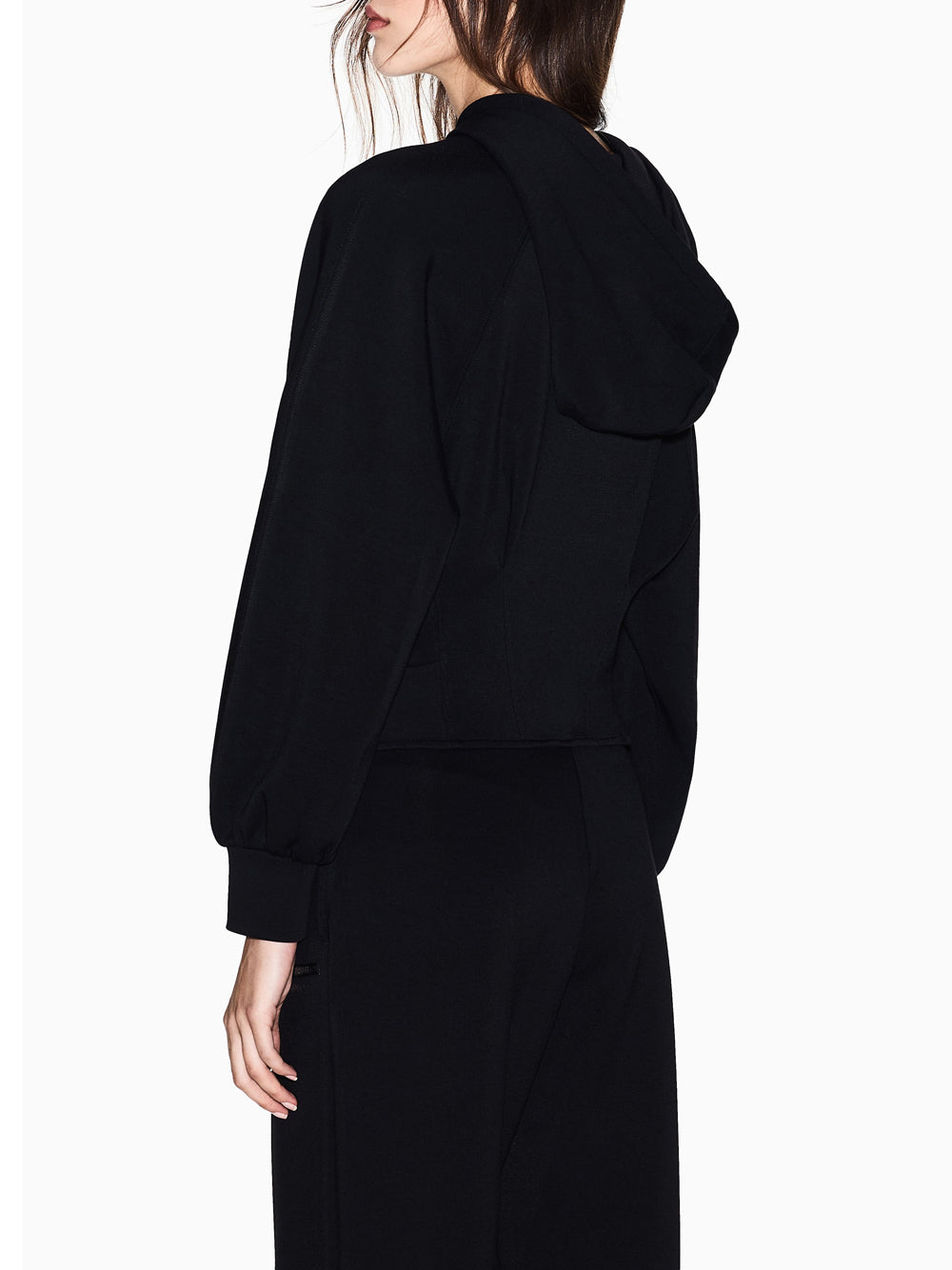 Felpa Zip Armani Exchange da Donna - Nero