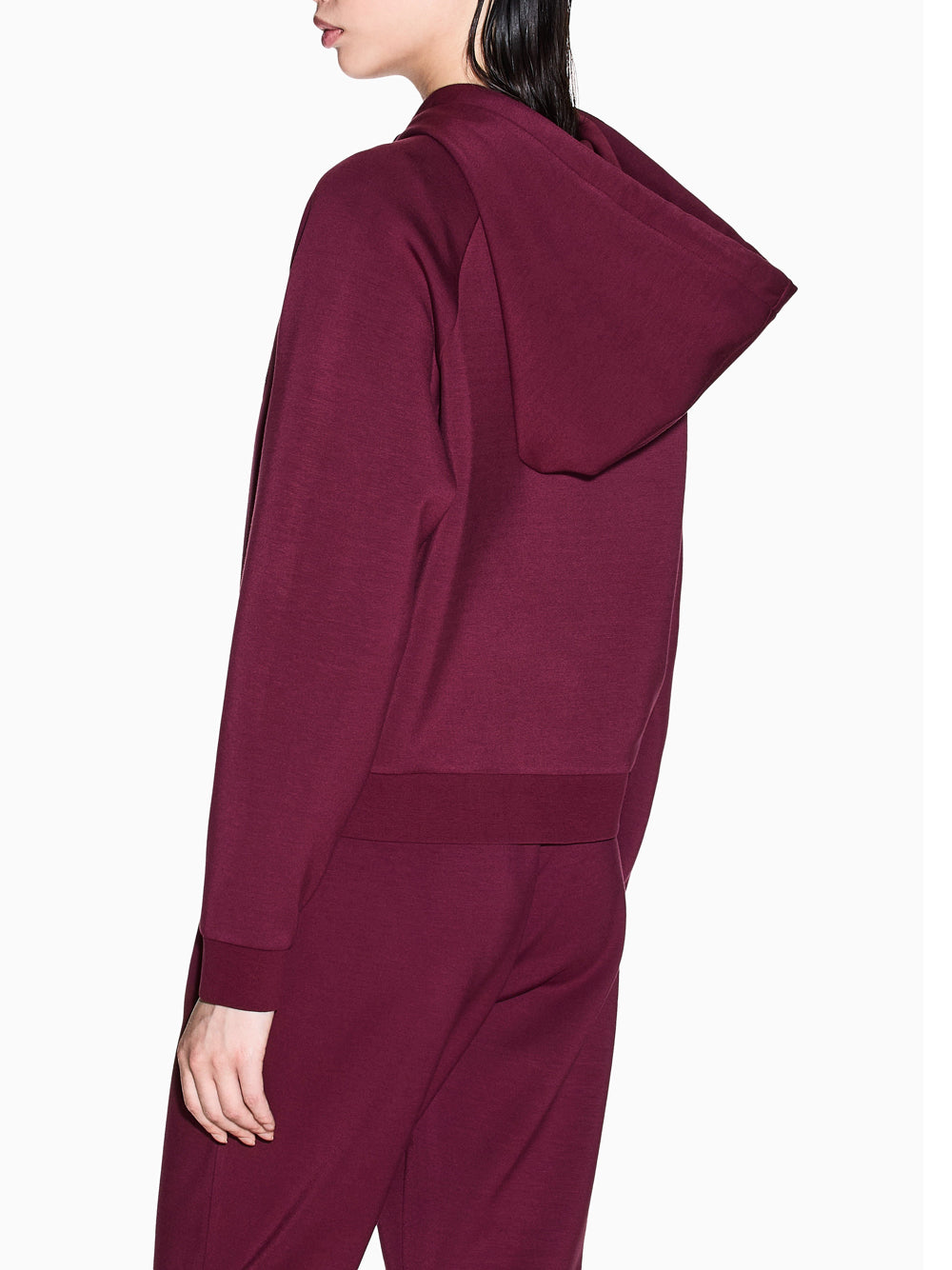 Felpa Cappuccio Armani Exchange da Donna - Bordeaux