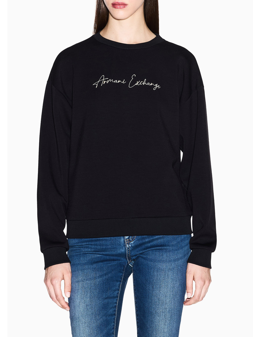 Felpa Armani Exchange da Donna - Nero