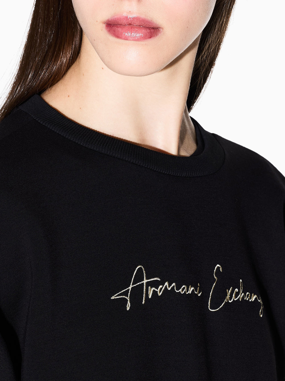 Felpa Armani Exchange da Donna - Nero