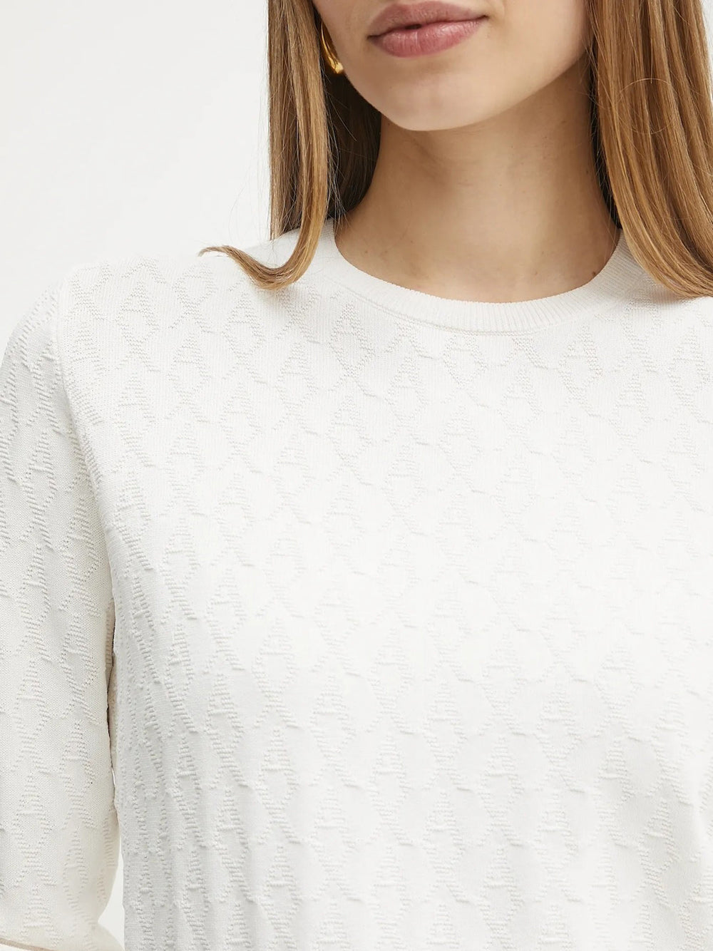 Pullover Armani Exchange da Donna - Bianco