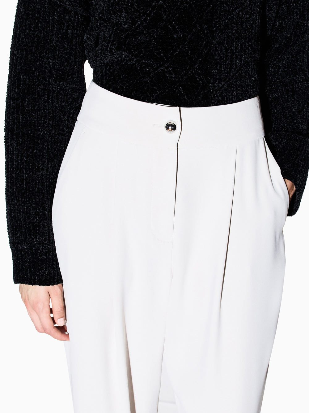 Pantalone Chino Armani Exchange da Donna - Avorio