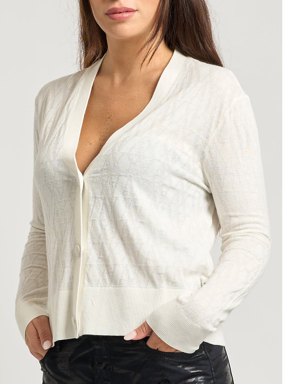 Cardigan Armani Exchange da Donna - Bianco