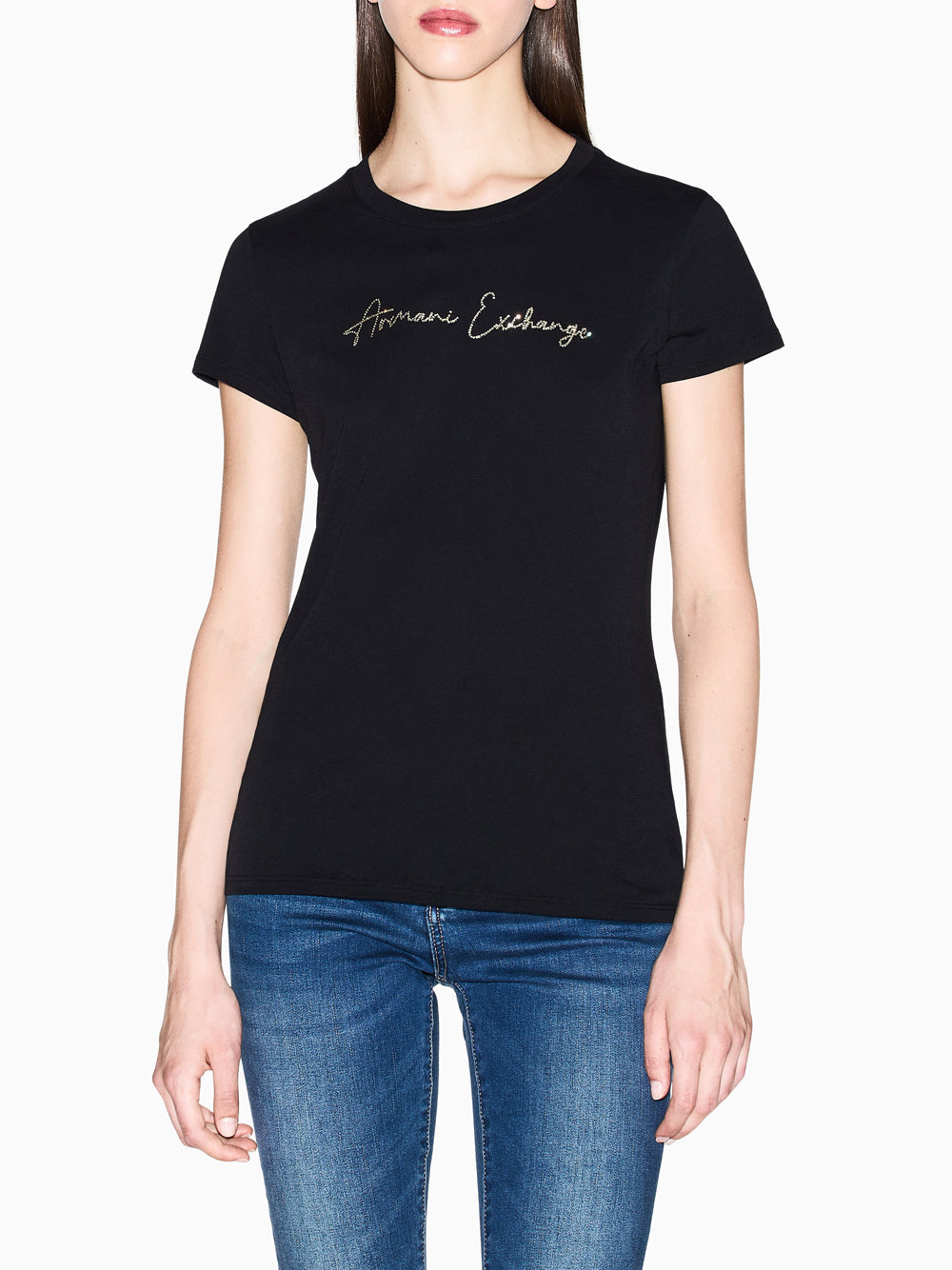 T-shirt Armani Exchange da Donna - Nero