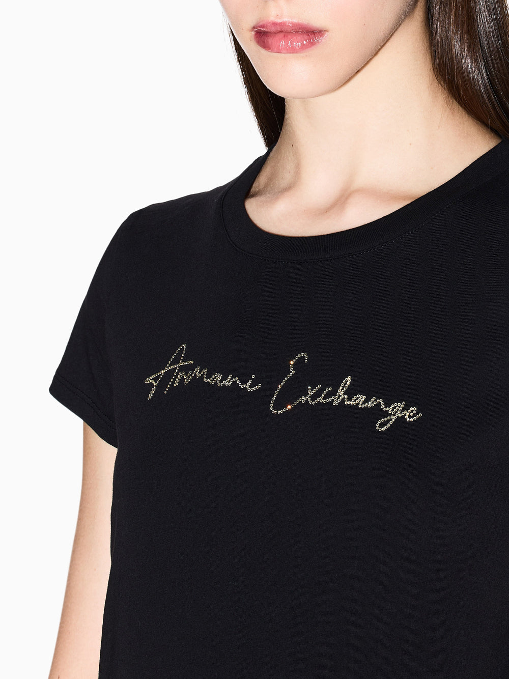 T-shirt Armani Exchange da Donna - Nero
