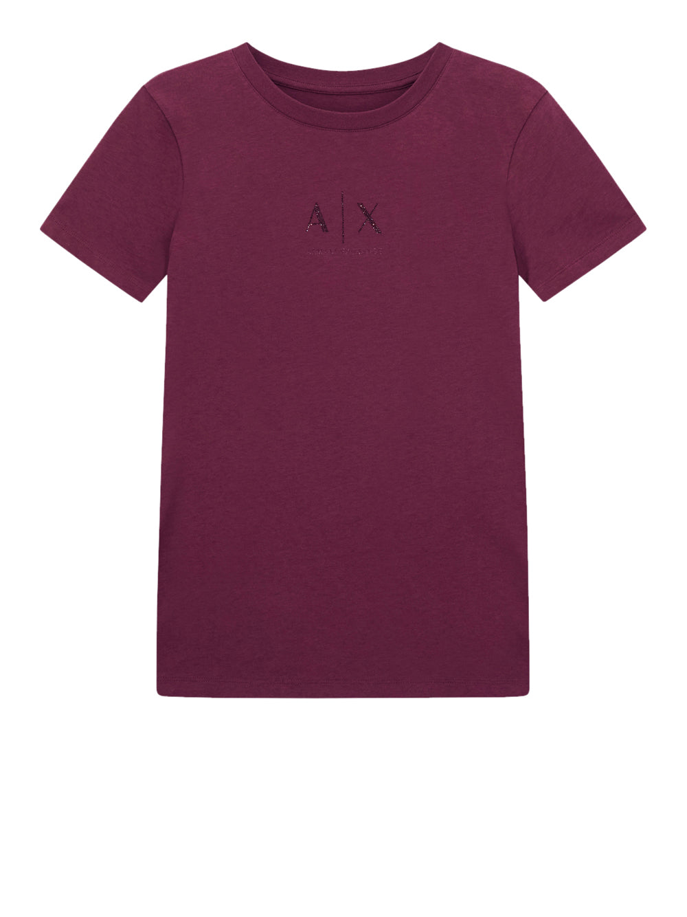 T-shirt Armani Exchange da Donna - Bordeaux