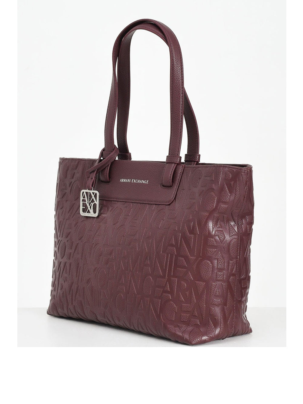 Borsa Shopper Armani Exchange da Donna - Bordeaux