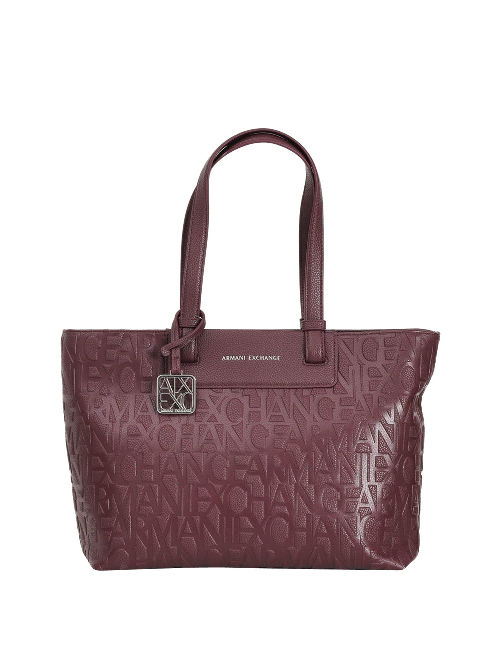 Borsa Shopper Armani Exchange da Donna - Bordeaux