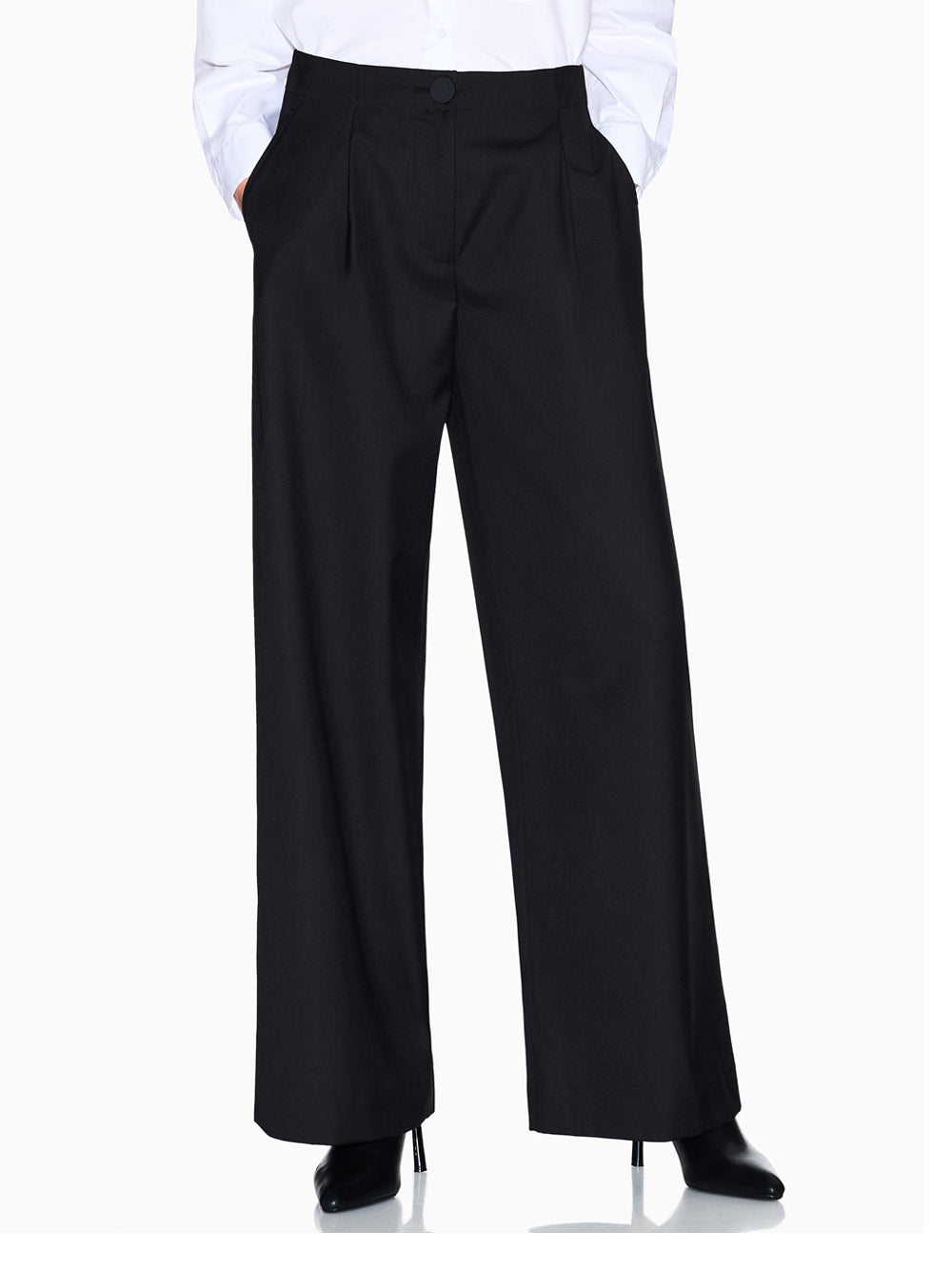 Pantalone Palazzo Armani Exchange da Donna - Nero