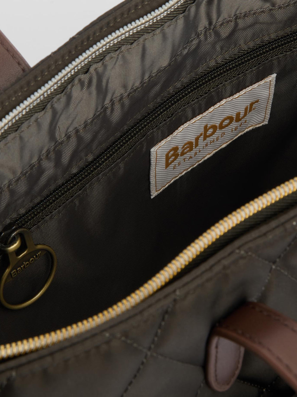 Borsa Shopper Barbour Quilted Tote da Donna - Verde