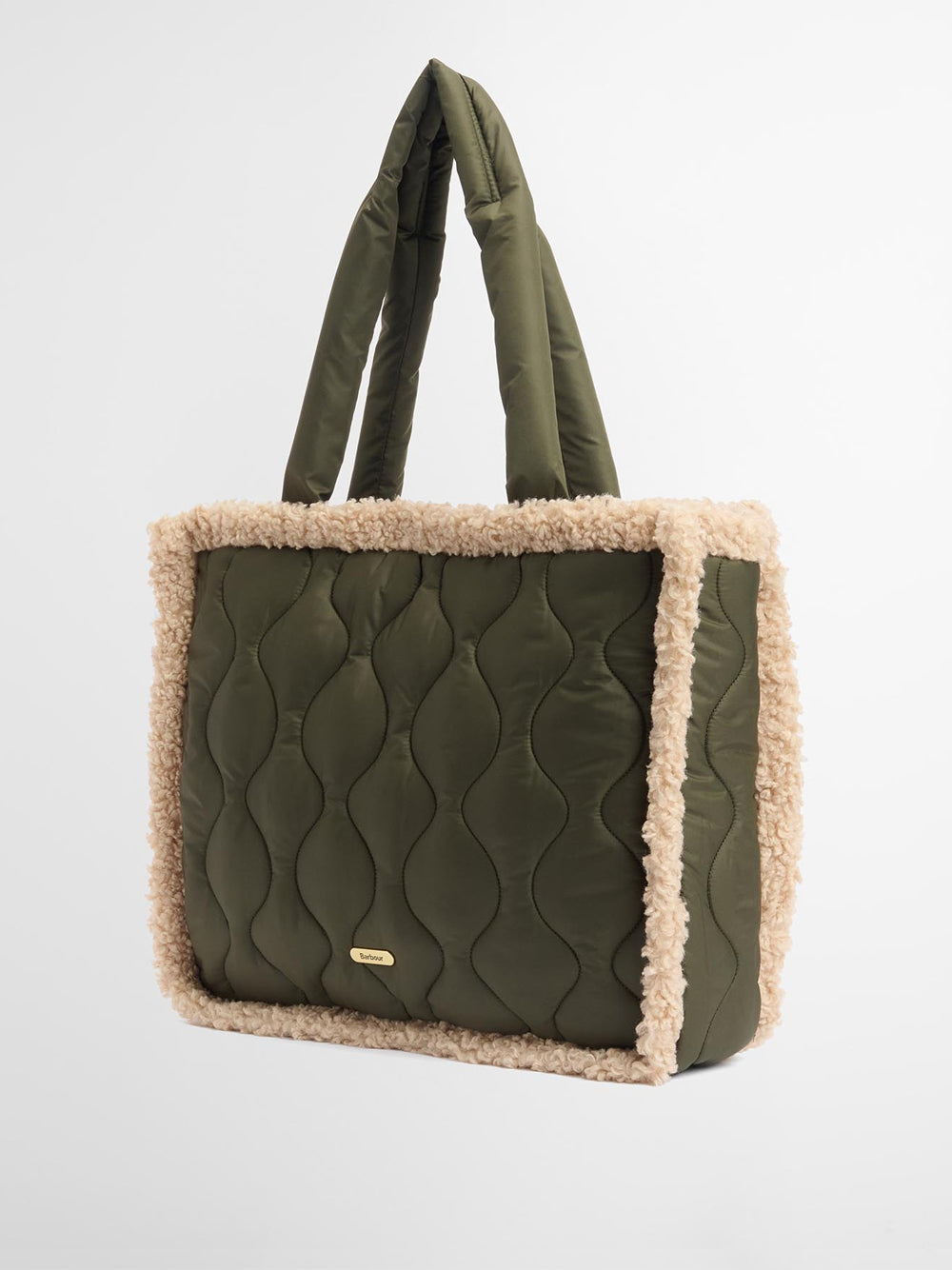 Borsa Shopper Barbour Marnie Quilt da Donna - Verde