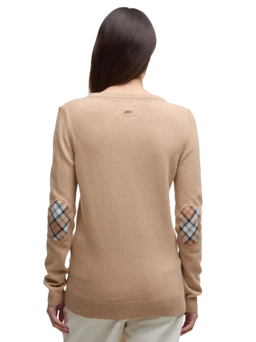 Pullover Barbour Pendle Crew Knit da Donna - Beige