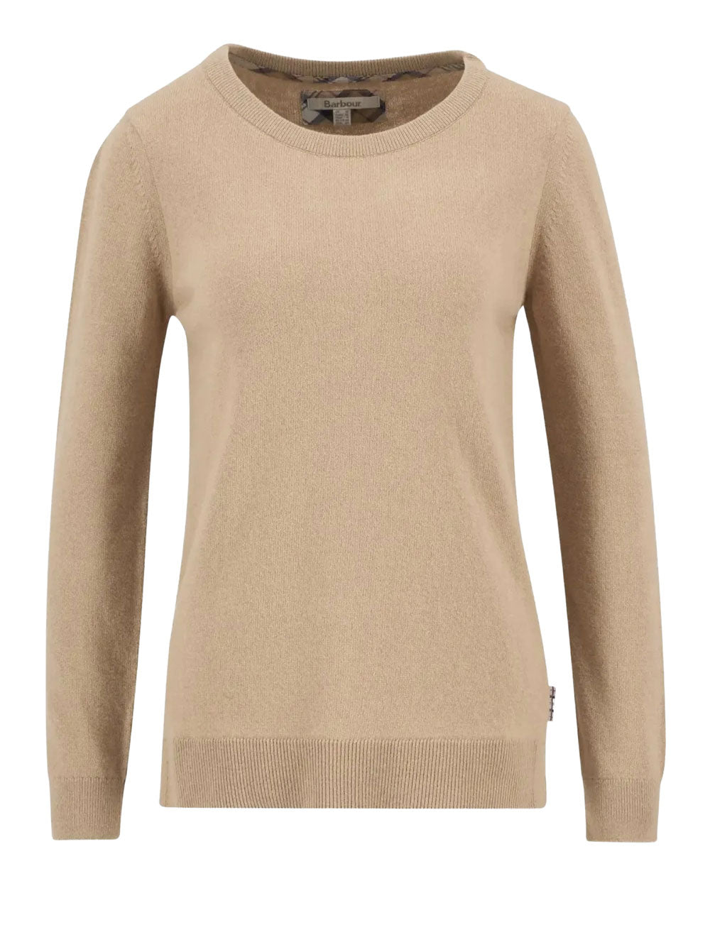 Pullover Barbour Pendle Crew Knit da Donna - Beige