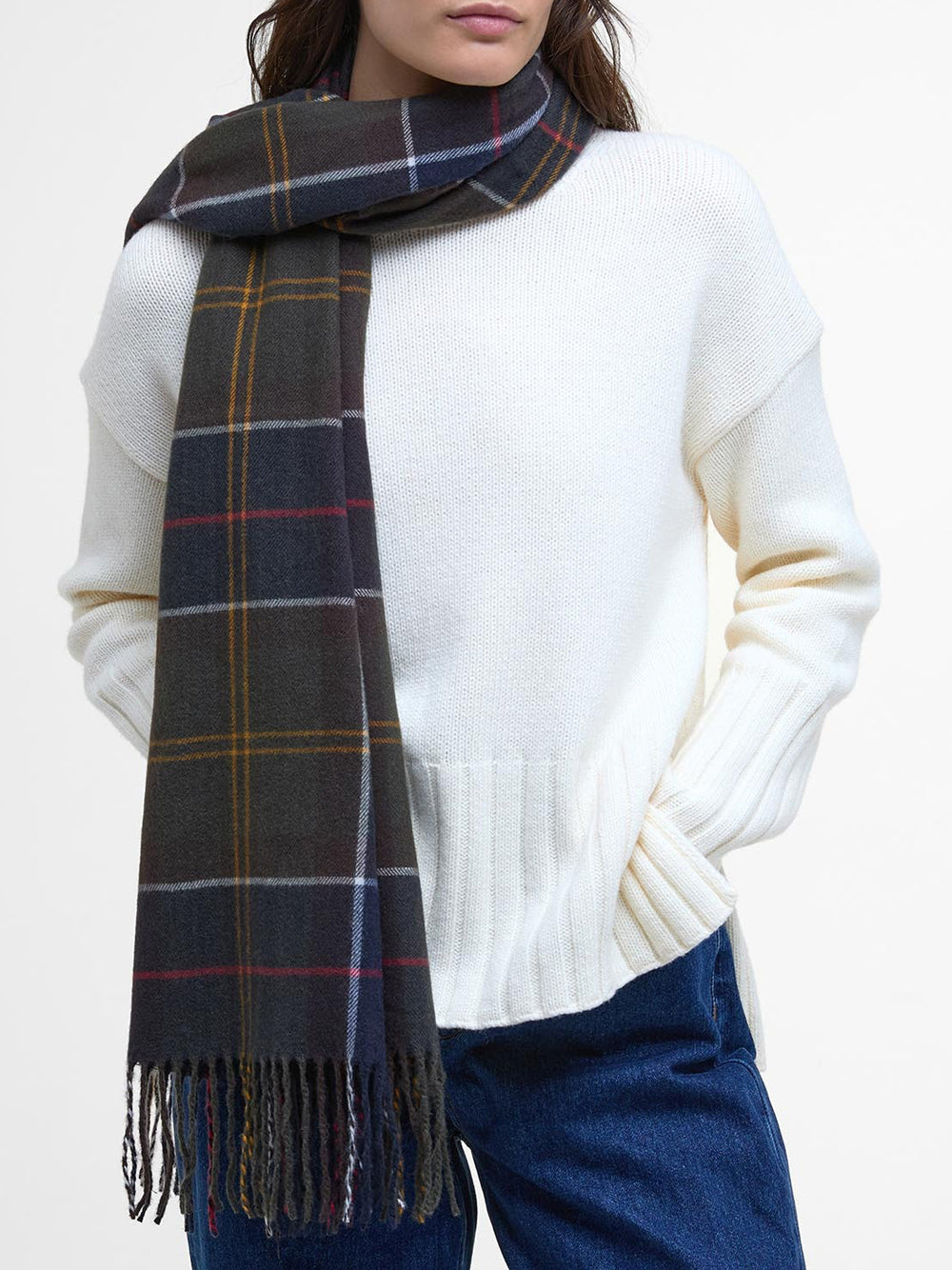 Mantella Barbour Stanway Tartan da Donna - Verde