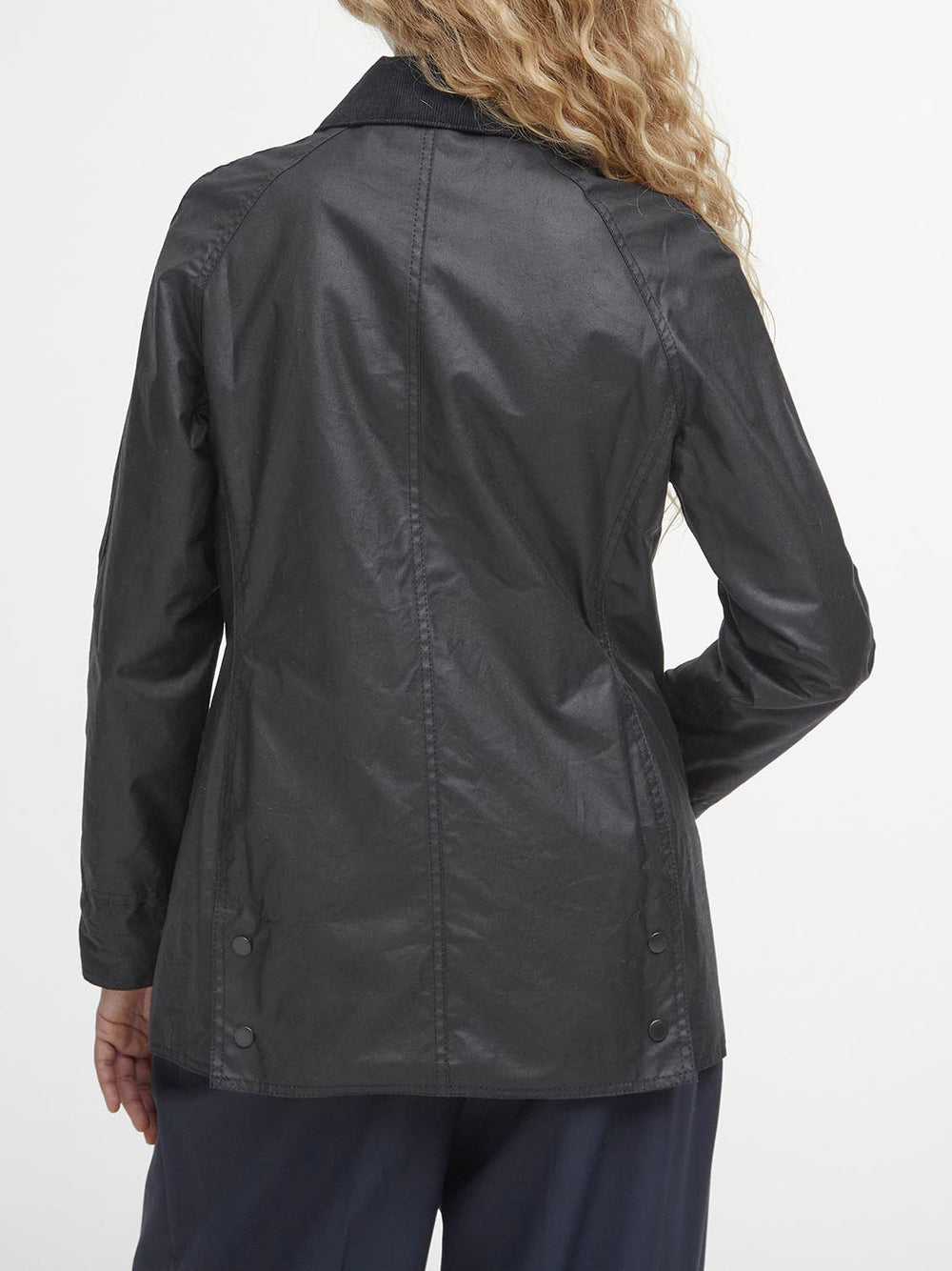Giubbino Barbour Beadnell Wax da Donna - Nero
