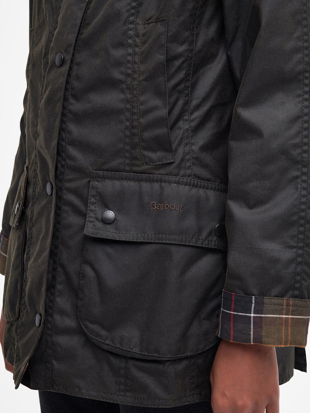 Giubbotto Barbour Classic Beadnell Wax da Donna - Marrone
