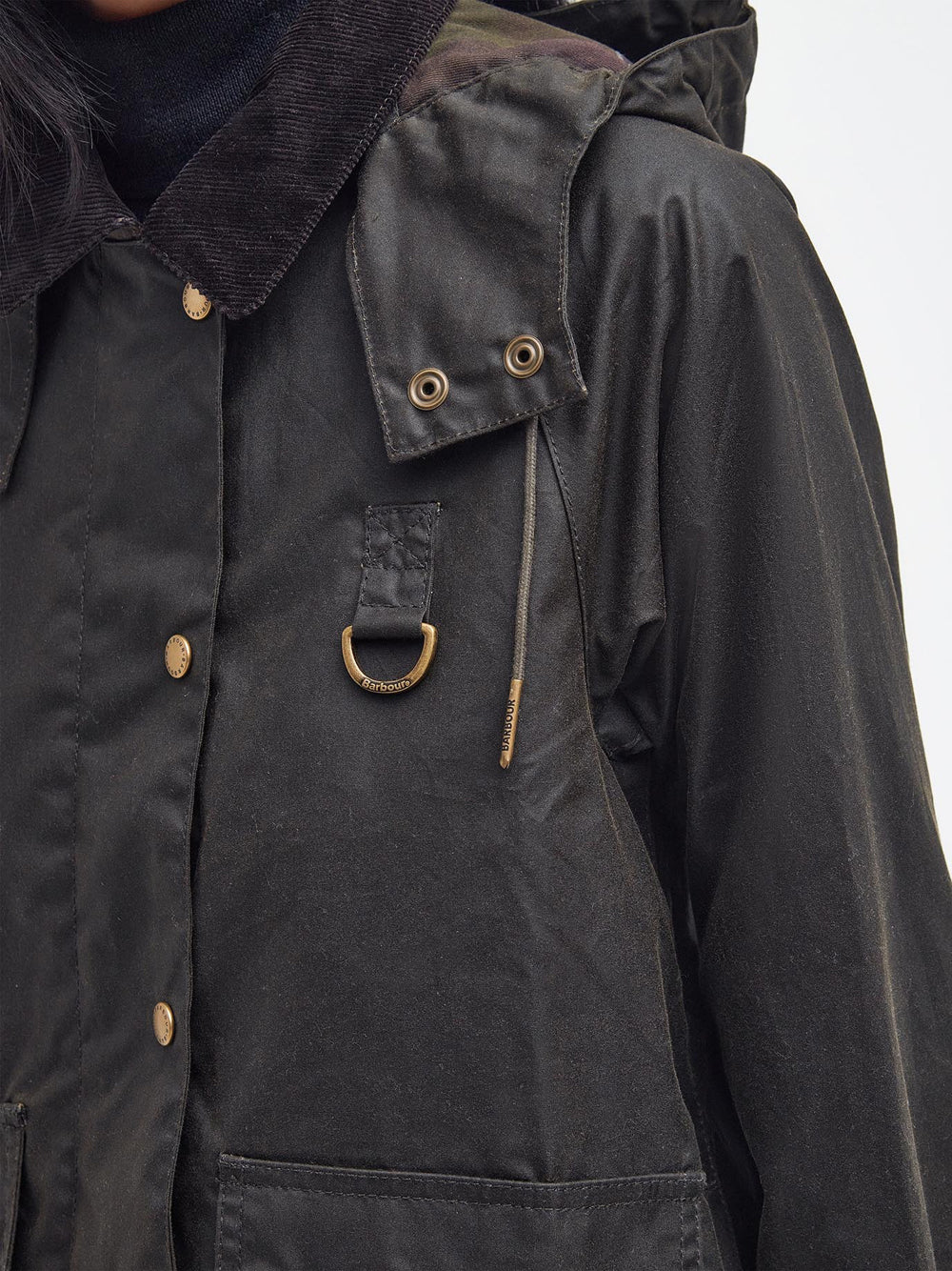 Giubbino Barbour Avon Wax da Donna - Verde
